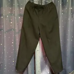 GU イージーパンツ ブラック 100%ポリエステル