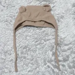 くま　耳付き　ベビー帽子