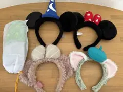 ディズニーカチューシャ（ミッキー、ミニー、シェリーメイ、ジェラトニー）