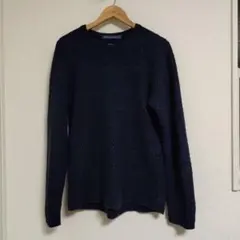 MONSIEUR LACENAIRE ネイビー コットンニットクルーネックのサムネイル