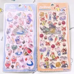 プチドロップステッカー　ボンボンドロップシール　アリス　ズートピア