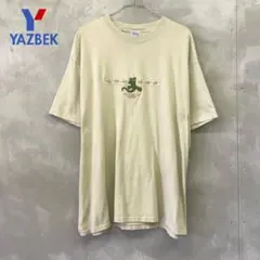 90〜00's YAZBEK 刺繍 トカゲ Tシャツ アニマル 爬虫類Tのサムネイル