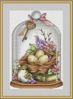 クロスステッチキット「イースター鳥」刺繍キット
