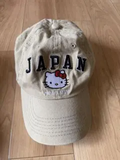 ROBIN RUTH ハローキティ JAPAN キャップ ベージュ