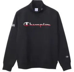 Champion テックウィーブ タートルネックスウェット XL 黒 ☆極美品☆