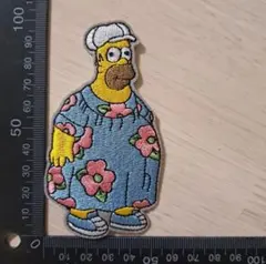 [匿名発送] シンプソンズ　花　ワッペン　アップリケ　アメキャラ