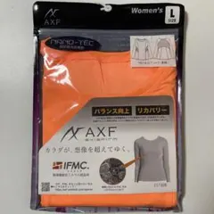 AXF　アクセフ　レディース　クルーネックTシャツ　長袖　オレンジ　Lのサムネイル