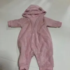 ユニクロ　ファーリーフリースオールインワン　ピンク