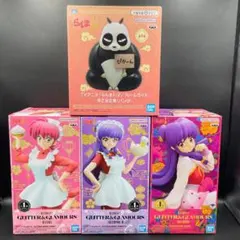 ☆らんま1/2 らんま・シャンプー・早乙女玄馬フィギュア＆ルームライト４点セット