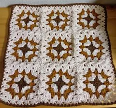 ハンドメイド　モチーフ　かぎ針編み　マルチカバー