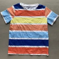 H&M オーガニックコットン ストライプTシャツ 110/116