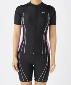 15号 3L 新品 FILA セパレーツ フィットネス水着 黒×ピンク