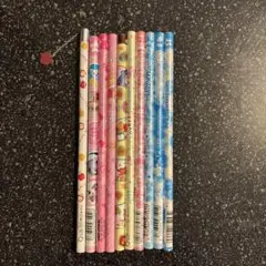 【平成レトロ】キャラクター鉛筆 10本セット／HB・B 混在