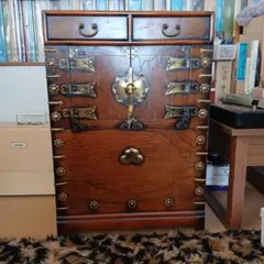 ヤクジャン 李朝 薬箪笥 時代箪笥 キャビネット 木製 アンティーク
