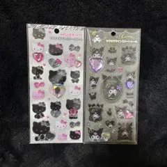 【正規品】サンリオ キティ クロミ キラキララインストーンシール 2セット