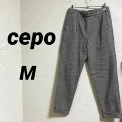 【cepo セポ】 ボトムス チノパン ウエストゴム ギンガムチェックカジュアル