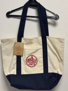 TRADER JOE'S トートバッグ アイボリー/ネイビー