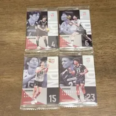 男子バレーボール 日本代表 ツインウエハース 4枚セット