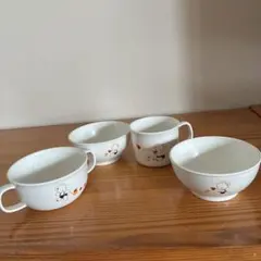ファミリア　お茶碗2つ & コップ&ボウルセットのサムネイル