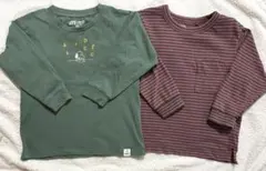 ユニクロ 長袖 110cm 2枚 スヌーピー ロンT ユニクロU UT キッズ