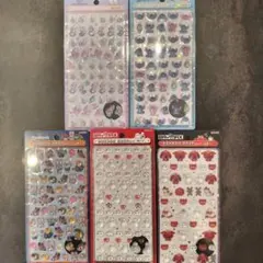 【5点セット】ボンボンドロップシール　ミニ　ディズニー