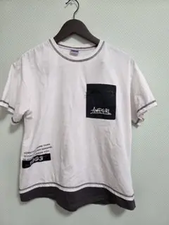 ANAPGIRL 半袖Tシャツ M ホワイト/ブラック