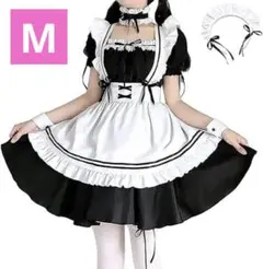 8点セット メイド服 M コスプレ かわいい 仮装 ゴスロリ ハロウィン
