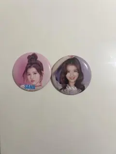 TWICE サナ 缶バッジ 2種類セット