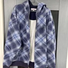 yardsale チェック柄 フード付き パーカー Sサイズ - メルカリ