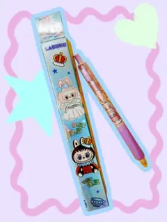 LABUBU キャラクター ボールペン ピンク