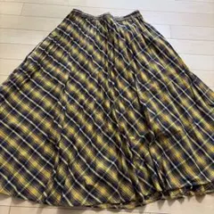 AMERICAN HOLIC チェック柄 スカート イエロー