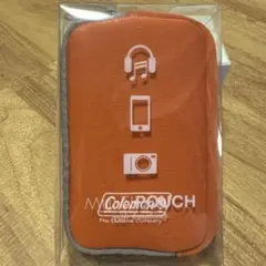 Coleman カラビナ付 マルチポーチ オレンジ 新品