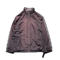 7AS4【FIRST DOWN】ジップアップジャケット　黒　L 古着usedのサムネイル