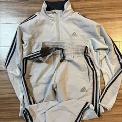 アディダスadidas ジャージ上下 Mライトグレー