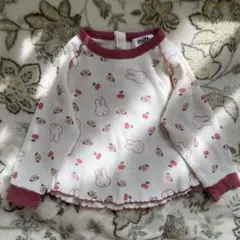 miffy ミッフィー ワッフル 長袖Tシャツ ピンク バースデイ 90cm