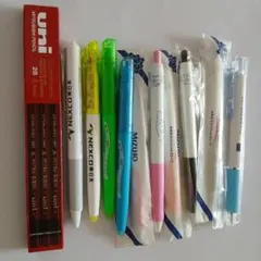 ボールペン、鉛筆、蛍光ペン　セット