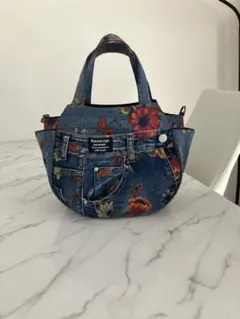 1056 デニムリメイクバック　ハンドメイド