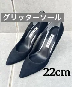 DIANA パンプス ブラック スエード22cmのサムネイル