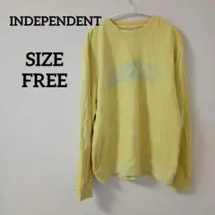 スウェット INDEPENDENT トレーナー イエロー クリックベイト