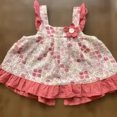 Biquette Club ワンピースエプロン　ピンク 花柄 レース 80のサムネイル