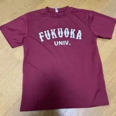 FUKUOKA UNIV. Tシャツ バーガンディ