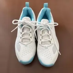 YONEX 106 テニスシューズ 女性用 ホワイト/ブルー　23.5cm