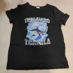 イタリアンブレインロット トラレロトラララ Tシャツ 7Y ブラック