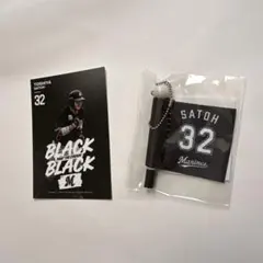 千葉ロッテマリーンズ 佐藤都志也選手 カード＆フラッグキーホルダー