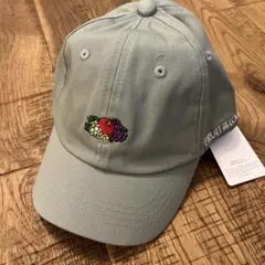 新品未使用FRUIT OF THE LOOM フルーツ刺繍キャップ　キッズサイズ