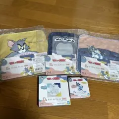 トムとジェリー　一番くじ　D賞ガラスコレクション、F賞、E賞×3の5点セット