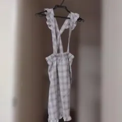 mezzopiano 150cmチェック ジャンバースカート