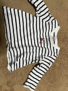 ストライプ柄長袖トップス2点セット