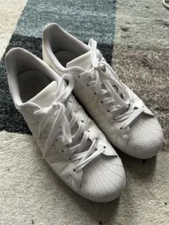 【美品】adidas スーパースター 28.5cm オールホワイト 本革