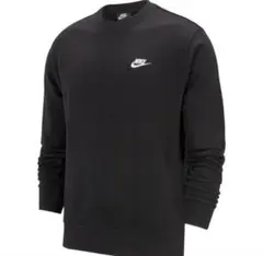 NIKE スウェット 刺繍ロゴ ワンポイント 古着 黒 Mサイズ